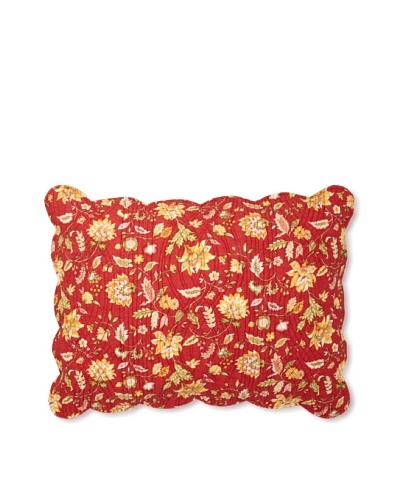 Carleton Pillow Sham, Red, Standard