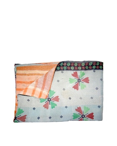 Vintage Kantha Throw, Multi, 60 x 75