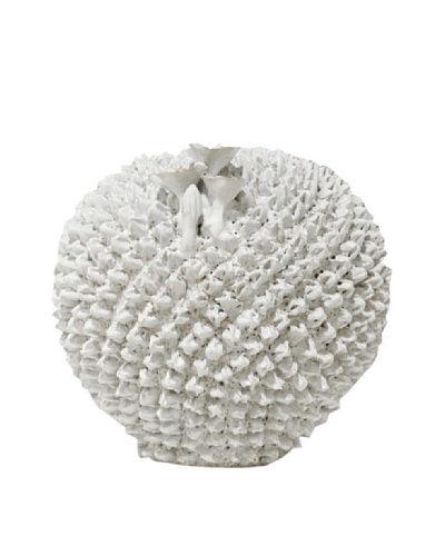 White Moon Prickly Pear Vase