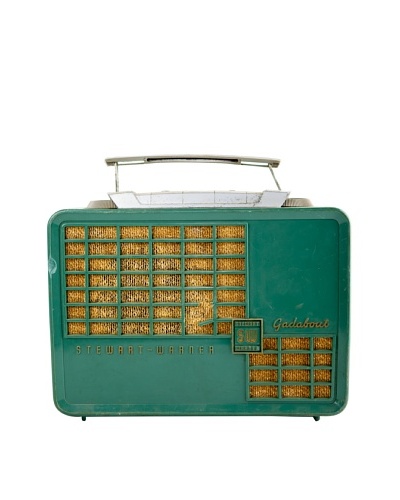 Vintage Stewart Warren Radio, Green