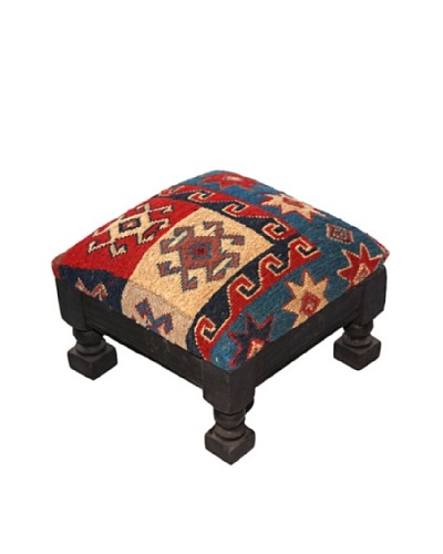 Single Kilim Foot Stool