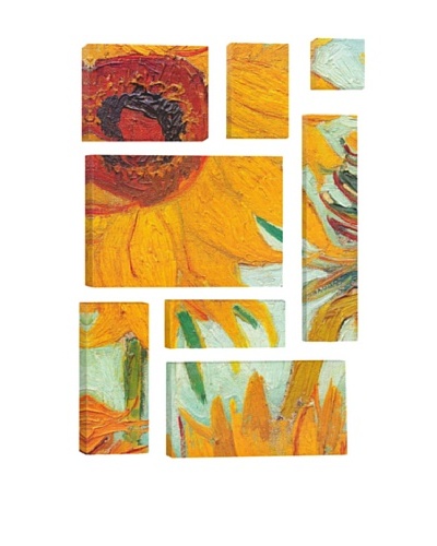 Vincent Van Gogh Twelve Sunflowers (Detail) 8-Piece Giclée Canvas Print