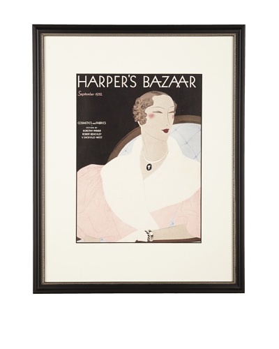 Original Harper's Bazaar cover dated 1932. by Benigni. 16:X20 framedAs You See