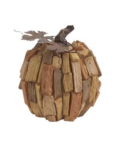 Melrose Driftwood Pumpkin, Natural