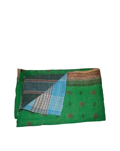 Vintage Chanda Kantha Throw, Multi, 60 x 90