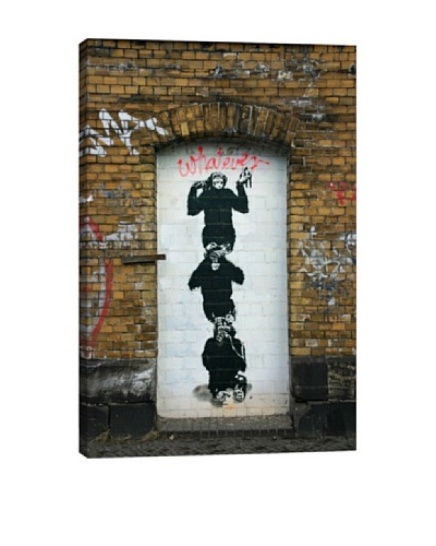 Banksy Monkey Business Canvas Print