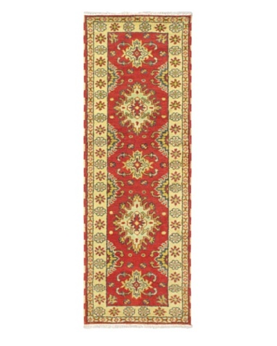 Hand-Knotted Royal Kazak Wool Rug, Red, 2' 9 x 8' 2 Runner