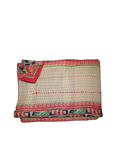 Vintage Kantha Throw, Multi, 60 x 75