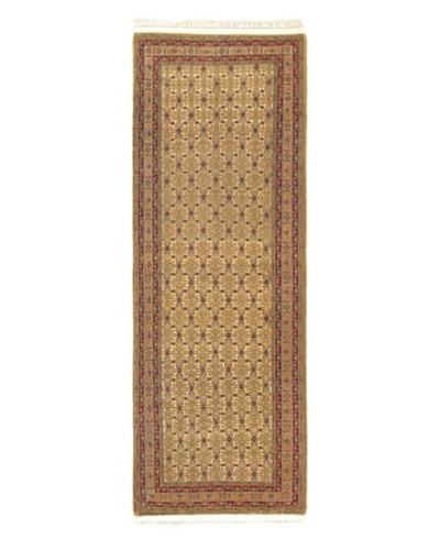 Keisari Traditional Rug, Cream/Khaki, 3' 4 x 9' 4 Runner