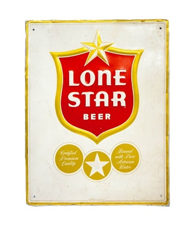 Vintage Circa 1960 Lone Star Beer Sign