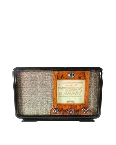 Vintage International Radio, Black/Brown/Gold