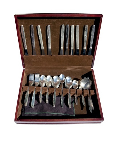 Supreme Silverplate Concept Style 66-Piece Flatware Set with Chest, c.1950s