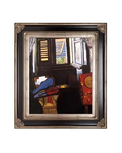 Interior with a Violin Framed Reproduction Oil Painting by Henri Matisse