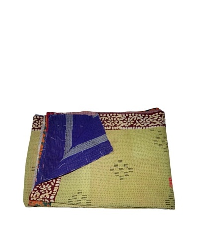 Vintage Chanda Kantha Throw, Multi, 60 x 90