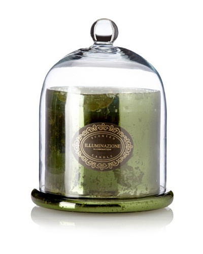 Domed Evergreen Scented Candle Jar, Olive Green