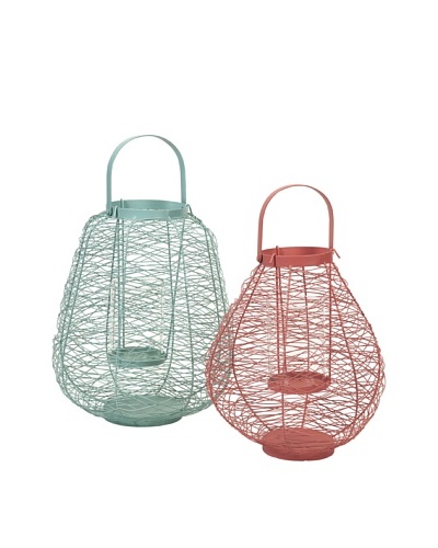 Set of 2 Palermo Wire Lanterns