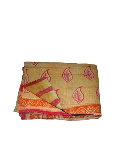 Vintage Kantha Throw Kanti, Multi, 60 x 90