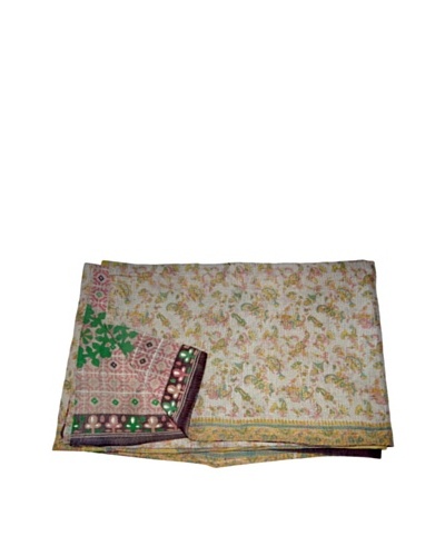 Vintage Kantha Throw Kanti, Multi, 60″ x 90″