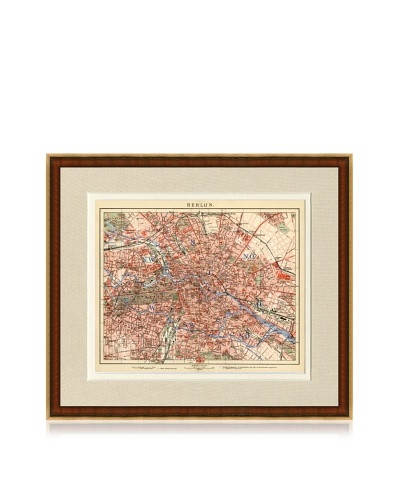 Antique Berlin 1890's Map