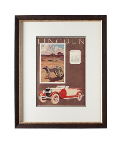 Original French Lincoln Advertisement, 1927