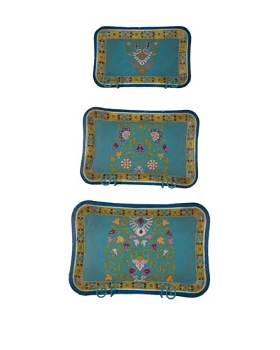 Set of 3 Tin Trays