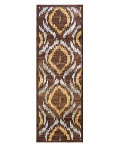 Inspiration Area Rug, Brown/Dark Brown, 2' 8 x 7' 8 Runner