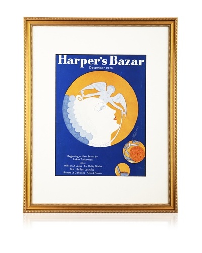 Original Harper’s Bazaar cover dated 1928. by Erte. 16″X20″ framed