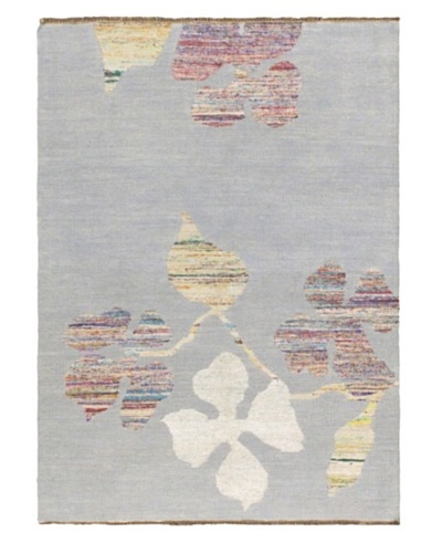 Hand Woven Allure Kilim, Light Blue, 5' 4 x 7' 4