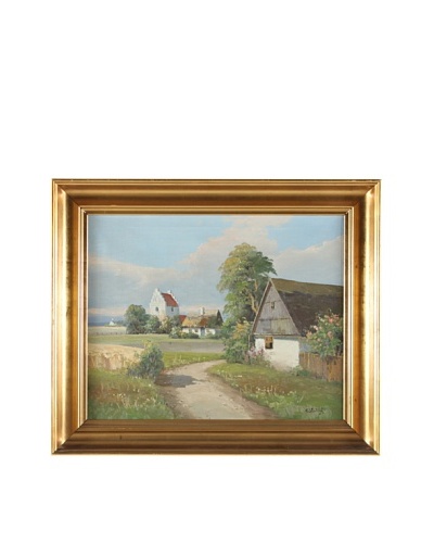 Kurlandsgade 1933, C. Veilso Framed Artwork