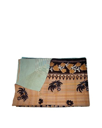 Vintage Aakaanksha Kantha Throw, Multi, 60″ x 90″