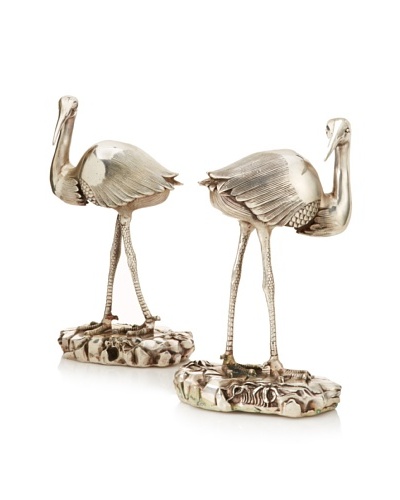 Copper Crane Pair