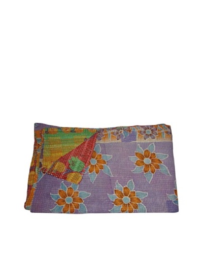 Vintage Parul Kantha Throw, Multi, 60″ x 90″