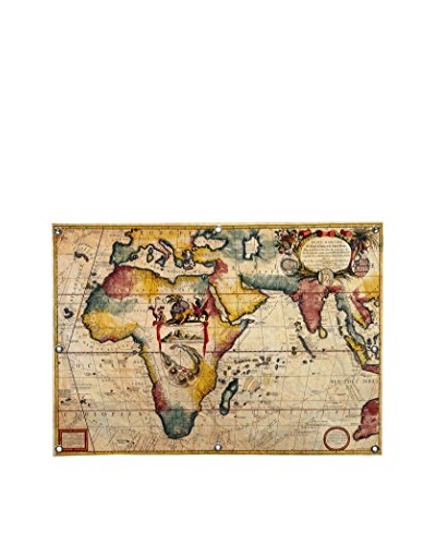 Antique-Inspired Map #2 by Ginger Canvas Print