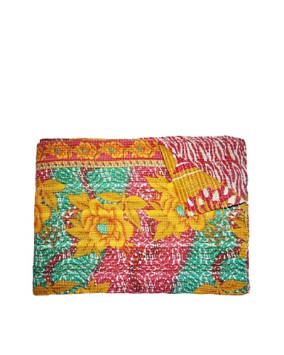 Vintage Kantha Throw, Multi, 60 x 75