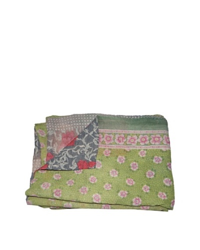 Large Vintage Hema Kantha Throw, Multi, 60 x 90