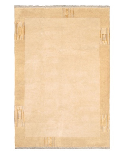 Hand-Knotted Karma Wool Rug, Beige, 6' 8 x 9' 7