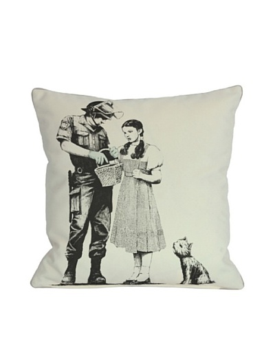 Banksy Dorothy and the Police Pillow