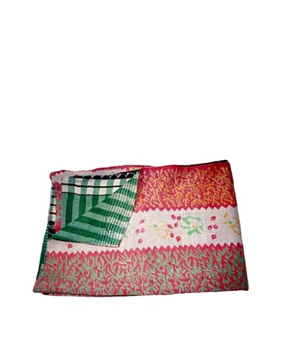 Vintage Chanda Kantha Throw, Multi, 60″ x 90″