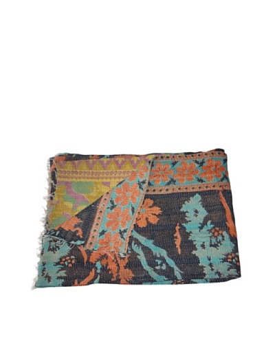 Vintage Navneet Kantha Throw, Multi, 60″ x 90″