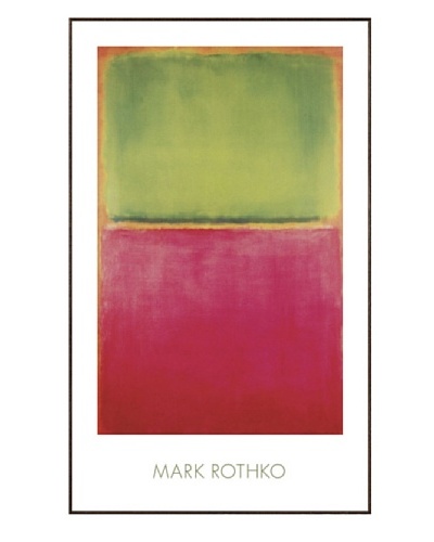 Mark Rothko: Green, Red, on Orange