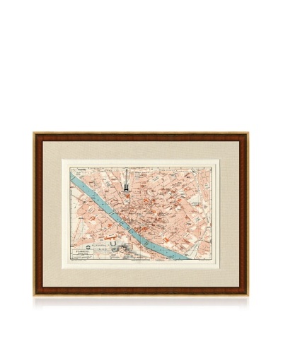 Antique Florence 1890's Map