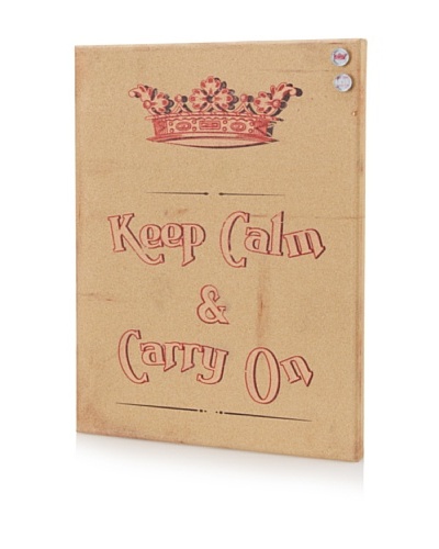 Laurence Briand “Keep Clam” Giclee on Cork Board