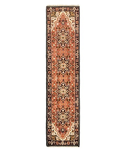 Hand-Knotted Royal Heriz Wool Rug, Dark Copper, 2' 6 x 10' 2 Runner