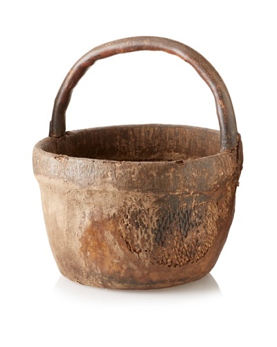 Branch Handle Basket with fabric