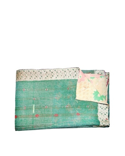 Vintage Kantha Throw, Multi, 60 x 75