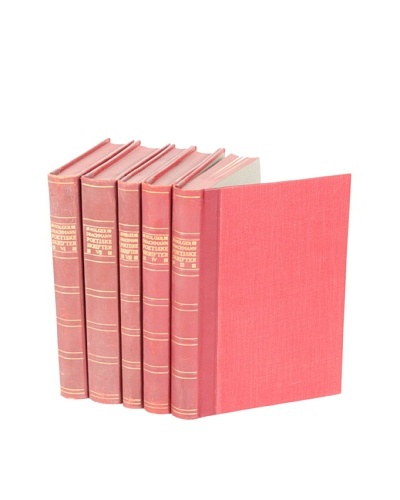 Set of 5 Vintage Leather Books V