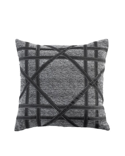 Lace Mace Pillow, Black/Grey, 18 x 18As You See