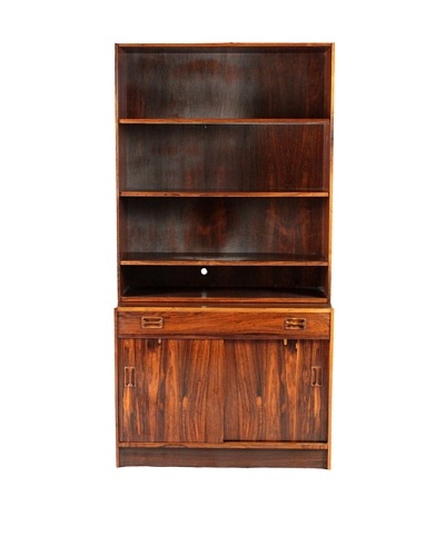 Set of 2 Mid-Century Rosewood Modular Units, Brown