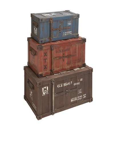 Set of 3 Stackable Trunks