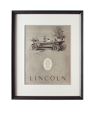 Original French Lincoln Advertisement, 1925